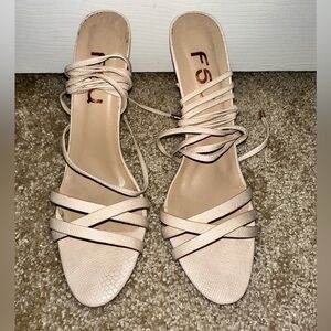 SIZE 12 FSJ Animal texture Strappy Sandals